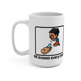 He knows every tear - mug