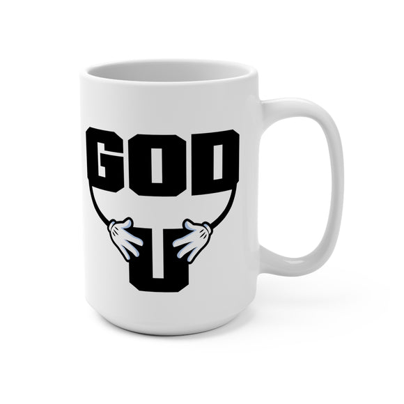 God has His hands on you - mug