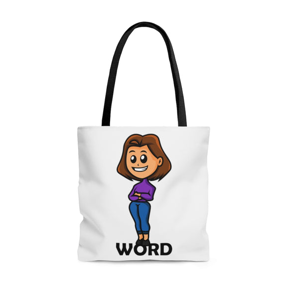 Standing on the word (F) - tote bag