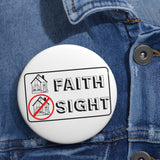 Live by faith - pin button