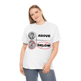 Above and not below - cotton tee