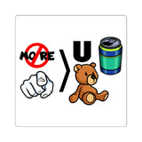 No more on you - sticker