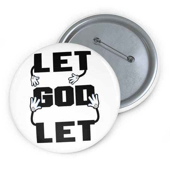 Let go and let God - pin button