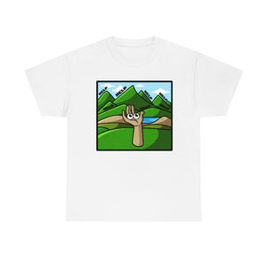 Lifting my eyes - cotton tee