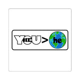 HE is greater in you - sticker