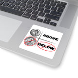 Above and not below - sticker