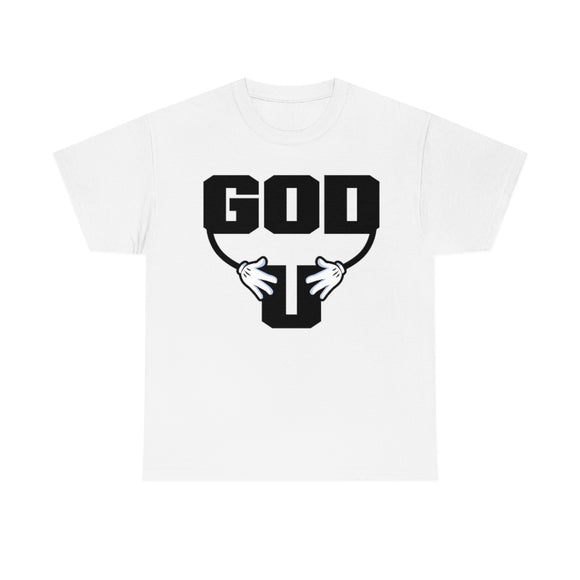 God has His hands on you - cotton tee