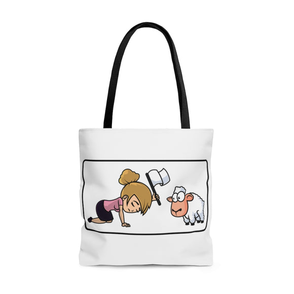 Submitting to the lamb (F) - tote bag