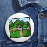 Lifting my eyes - pin button