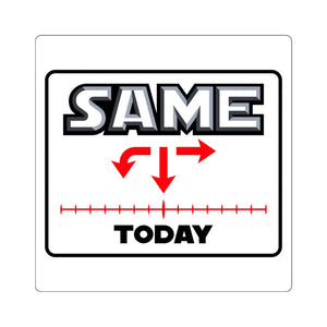 Same today - sticker