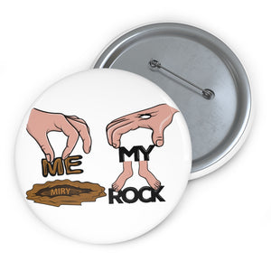 From the miry clay - pin button